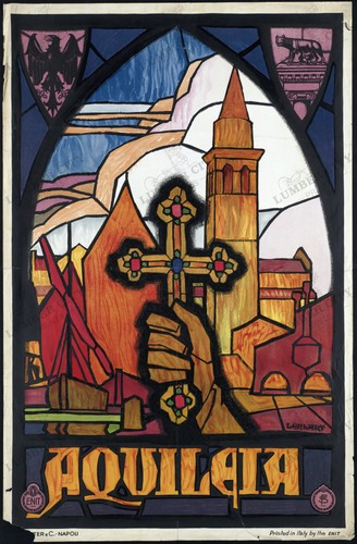 Aquileia italy travel poster - travel,